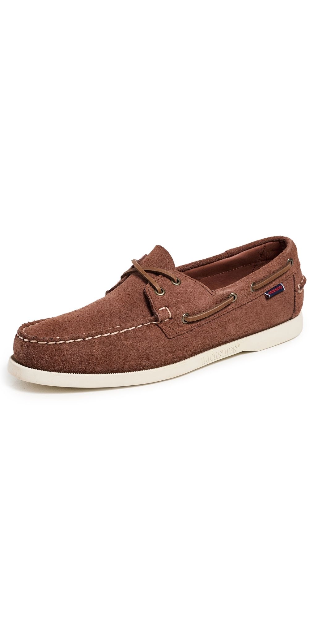 Sebago Portland Flesh Out Suede Boat Shoes Dark Brown 7