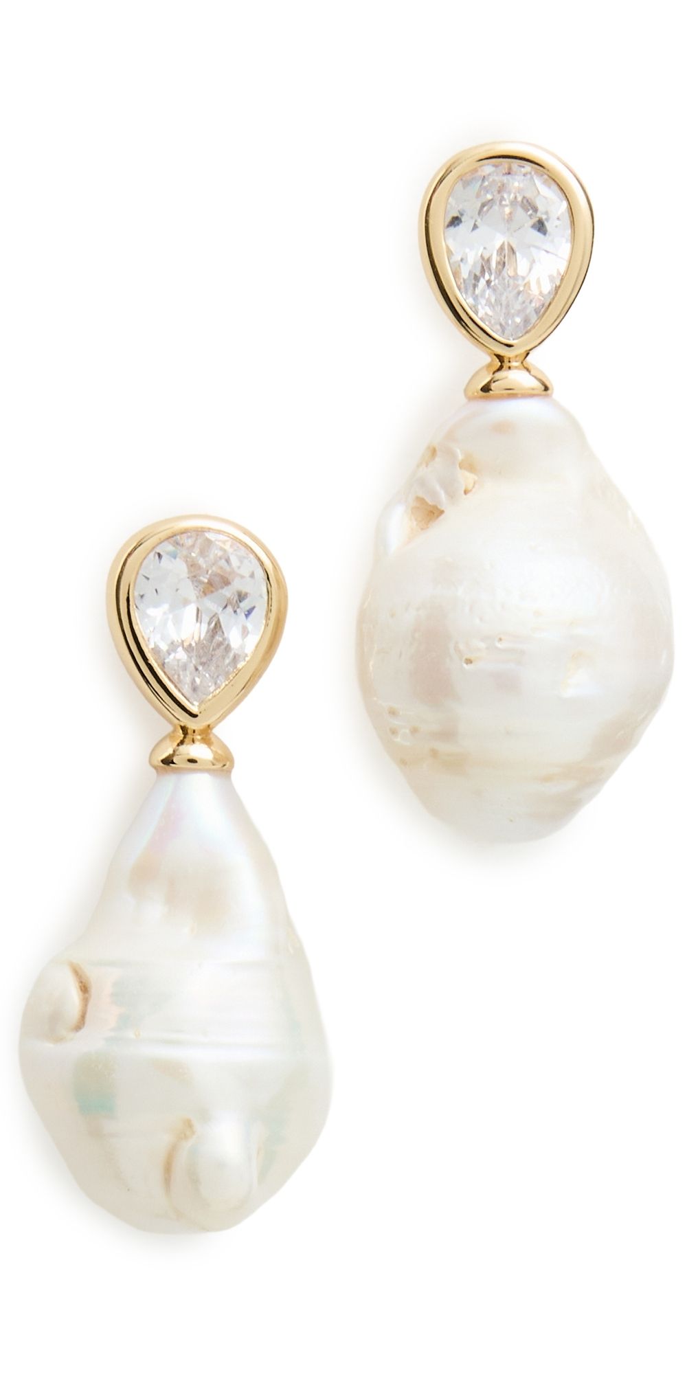 Ettika Freshwater Heirloom Earrings Pearl One Size