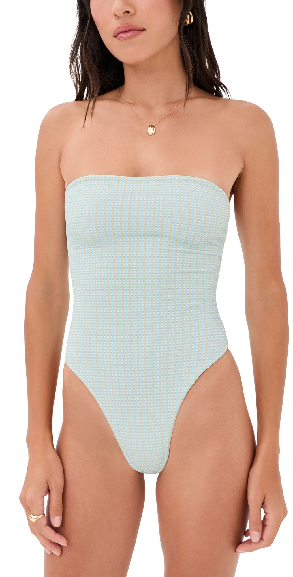 Lioness Gigi One Piece Mint Plaid L