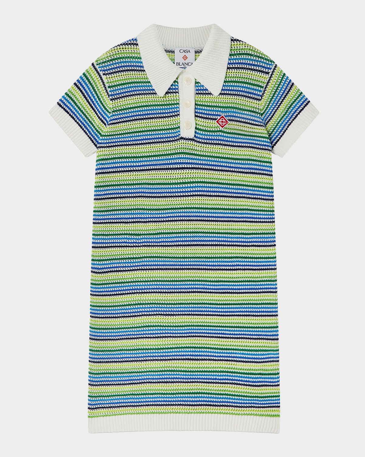 Girl & apos;s Stripe Short-Sleeve Midi Dress, Size 3-14