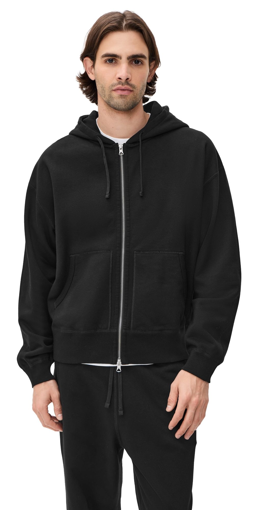 Reigning Champ Relaxed Zip Hoodie Black XL