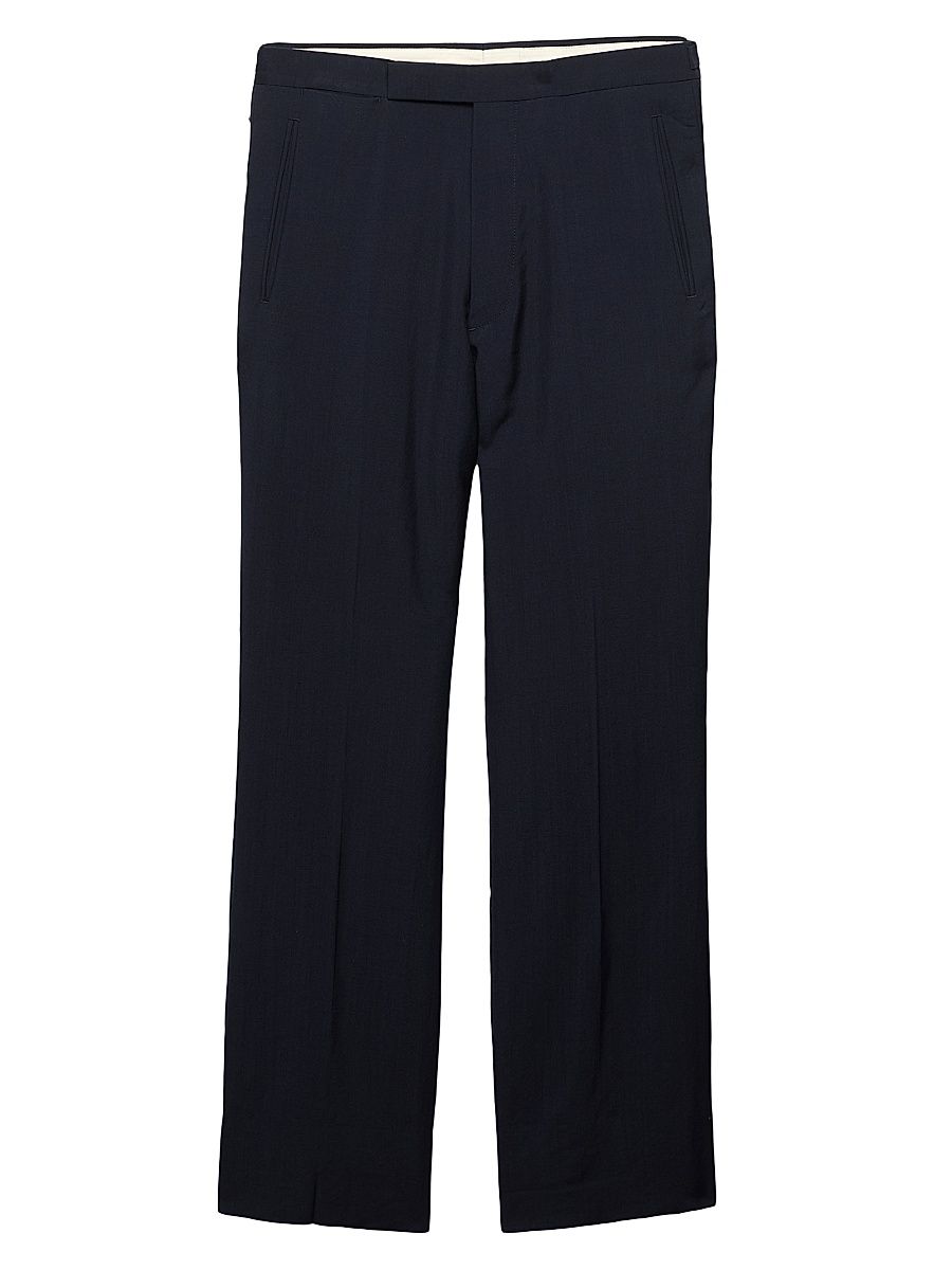 Men's Mohair Wool Pants - Blue - Size 32