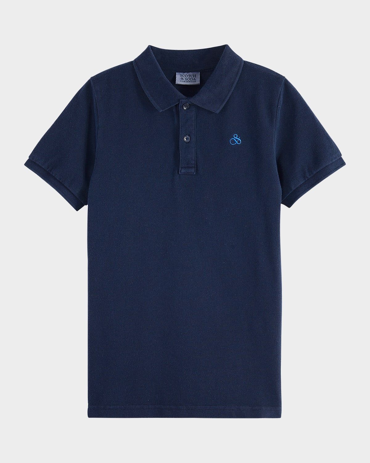 Boy & apos;s Core Garment-Dyed Cotton Pique Polo Shirt, Size 4-12