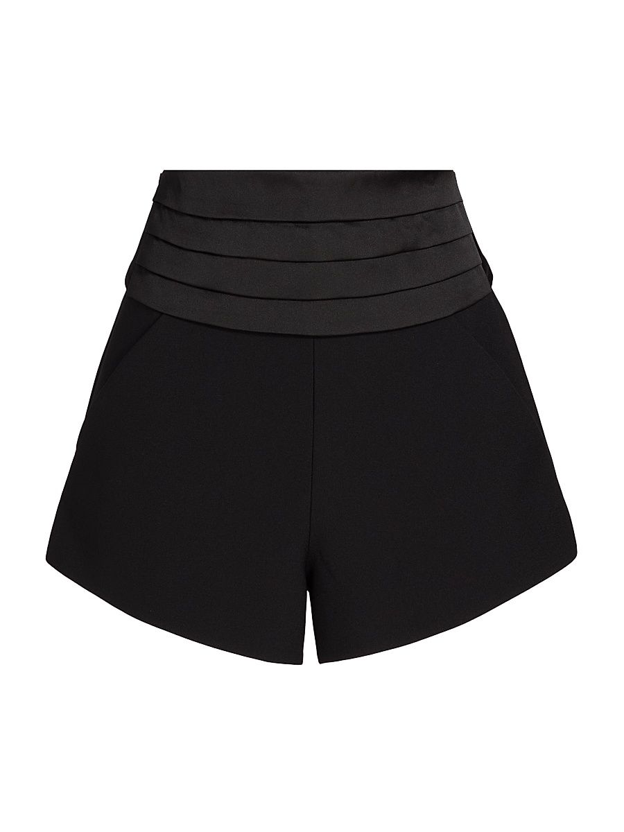 Women's Manny Cummerbund Shorts - Black - Size Medium
