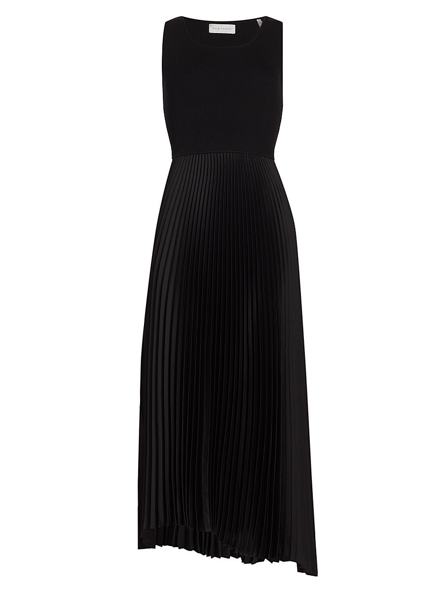 Women's The Mave Mixed Media Dress - Noir - Size XL