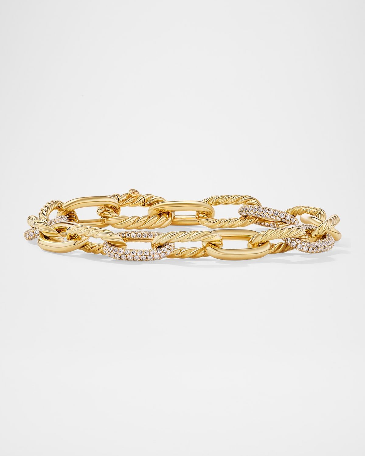 Madison Chain Bracelet with Diamonds in 18K Gold