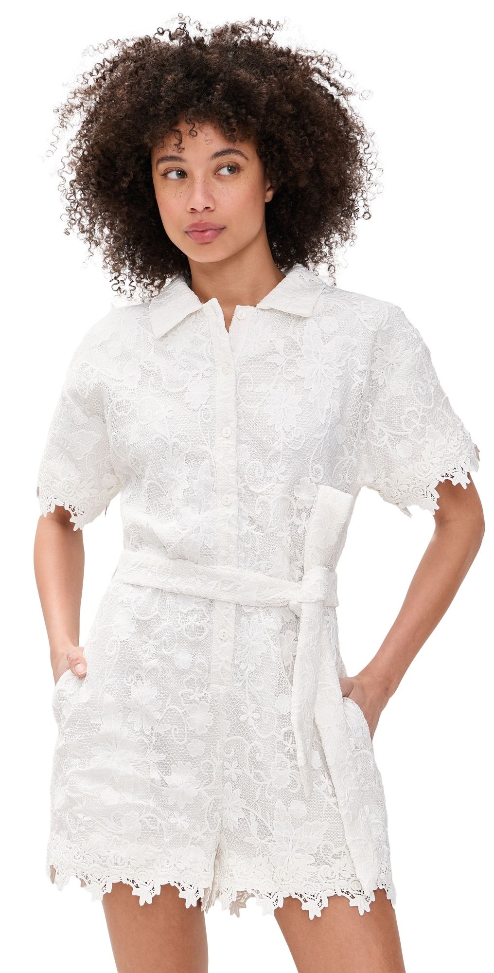 Line & Dot Tosca Romper White S