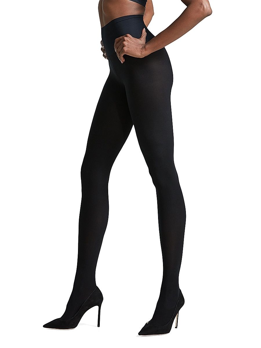Women's 2-Pack Opaque Matte Tights - Black - Size XL