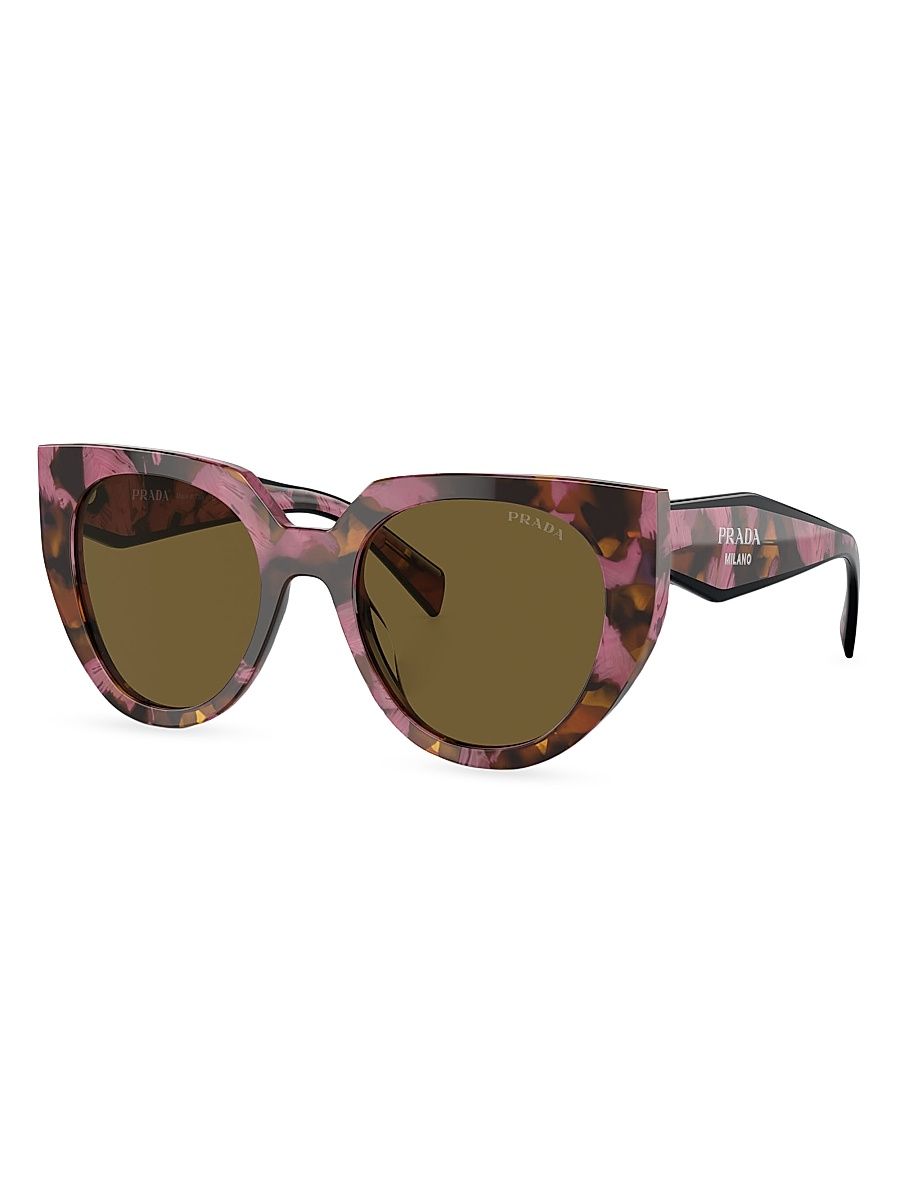 Women's 52MM Cat-Eye Sunglasses - Dark Brown