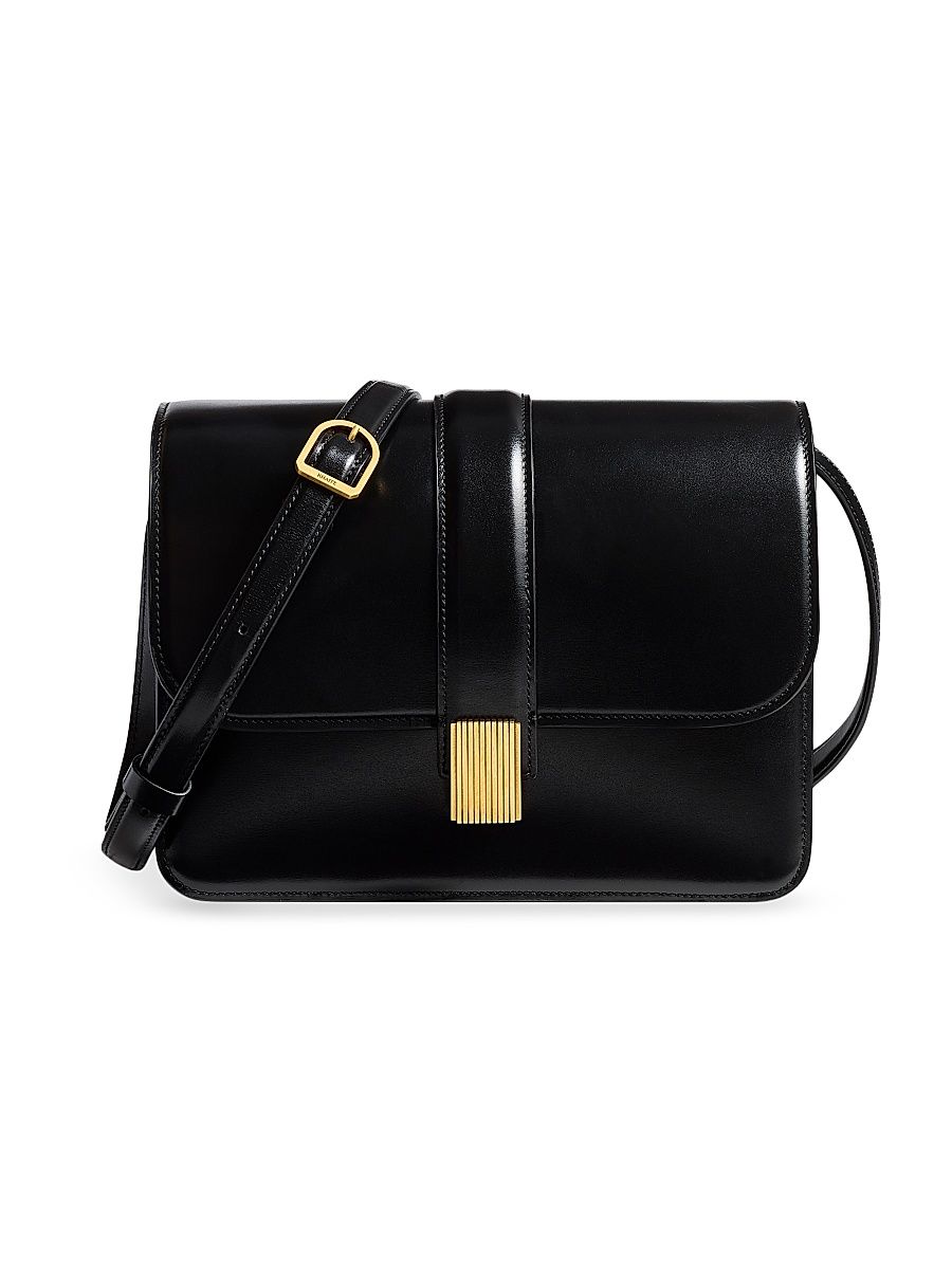 Women's Blake Leather Crossbody Bag - Black