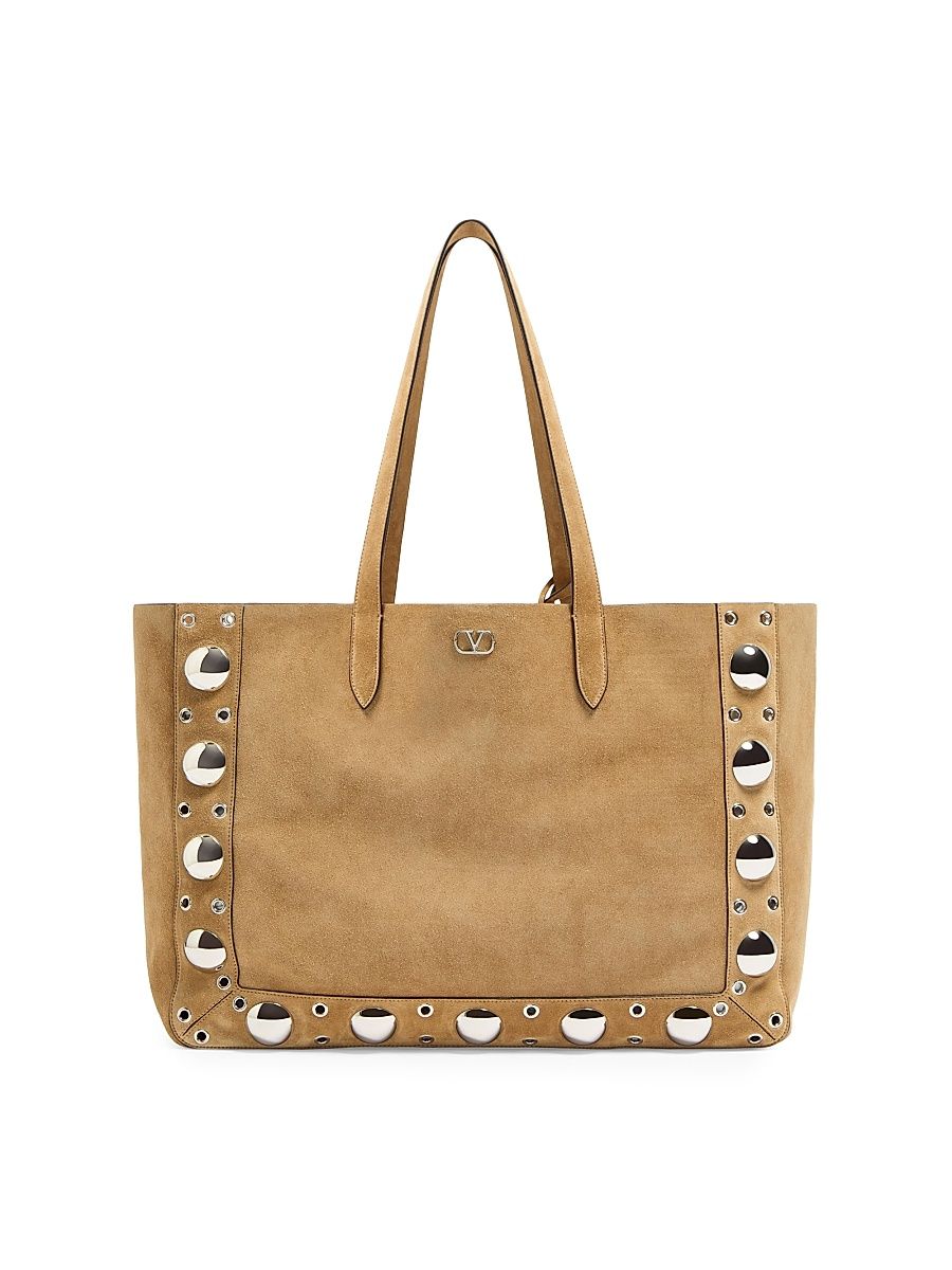 Men's Nellcôte Large Suede Shopping Bag - Havana Beige