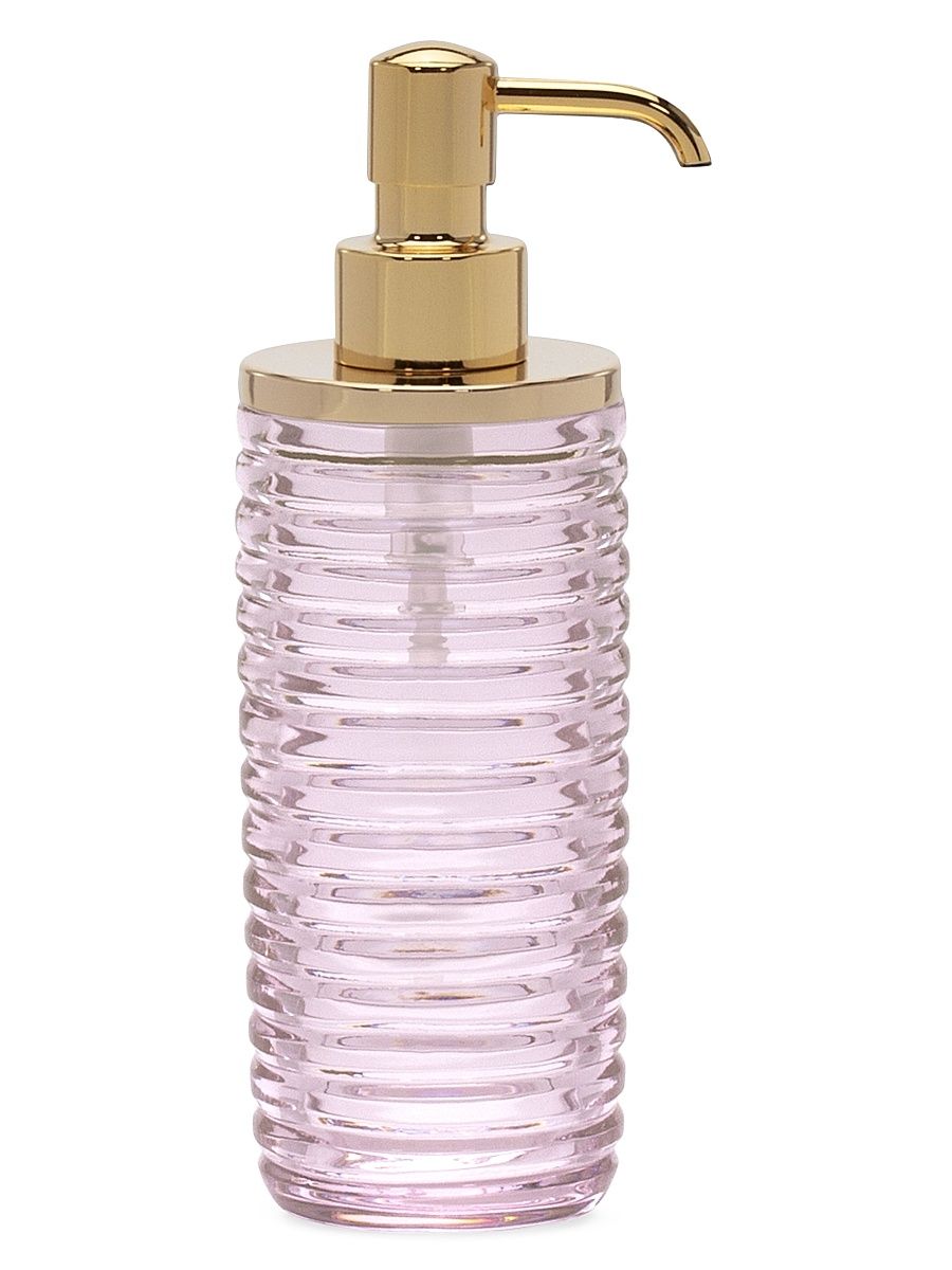 Riga Pink Pump Dispenser - Polished Gold