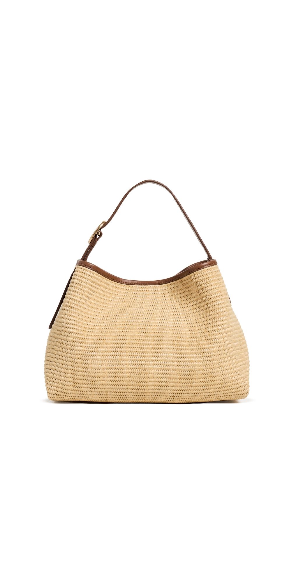 Vince Raffia Vivian Small Hobo Bag Natural One Size