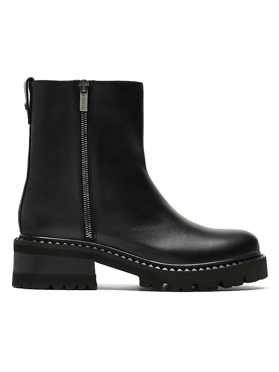 Women's 45MM Leather Booties - Black Leather - Size 9.5