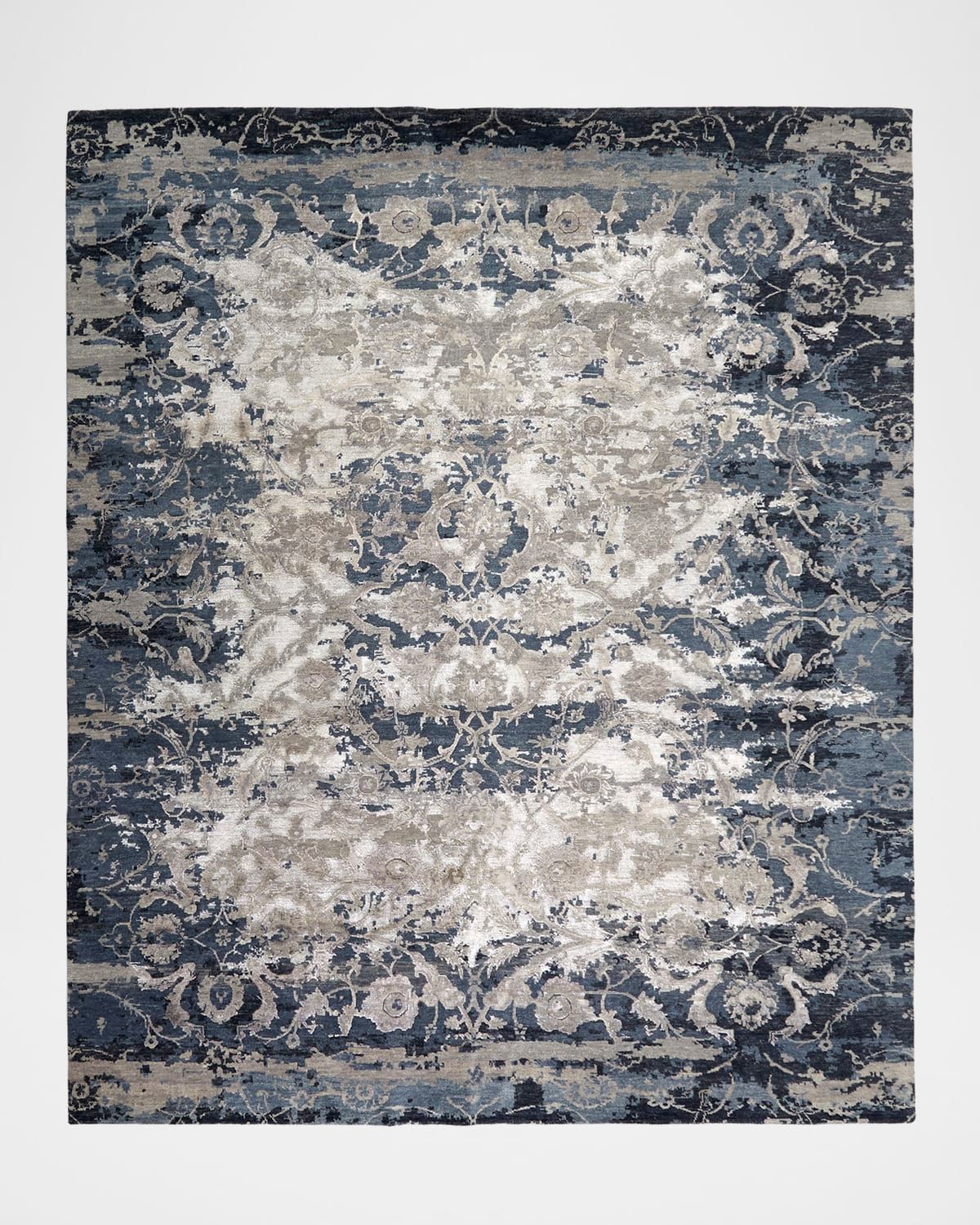 Deep Horizon Hand-Knotted Rug