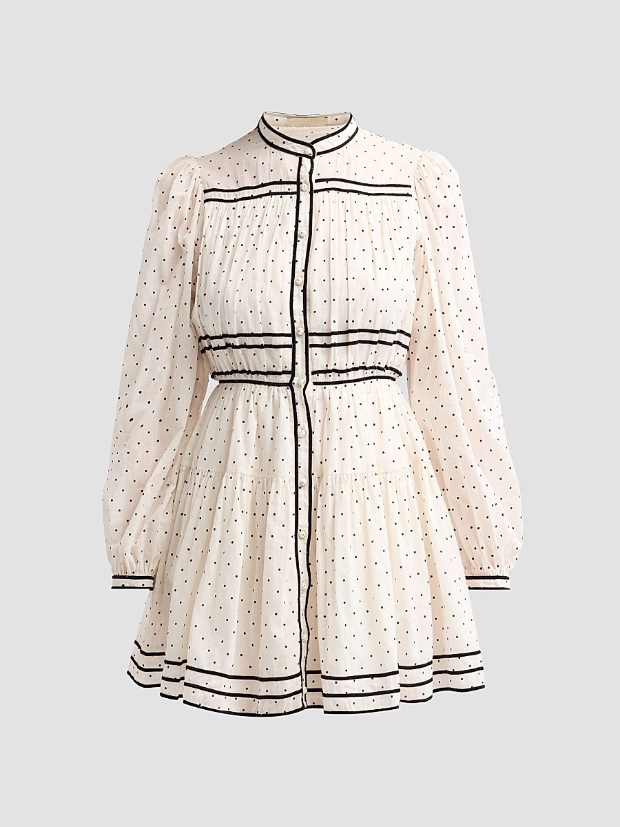 Women's Lumi Cotton Mini Dress - Blanc - Size 16