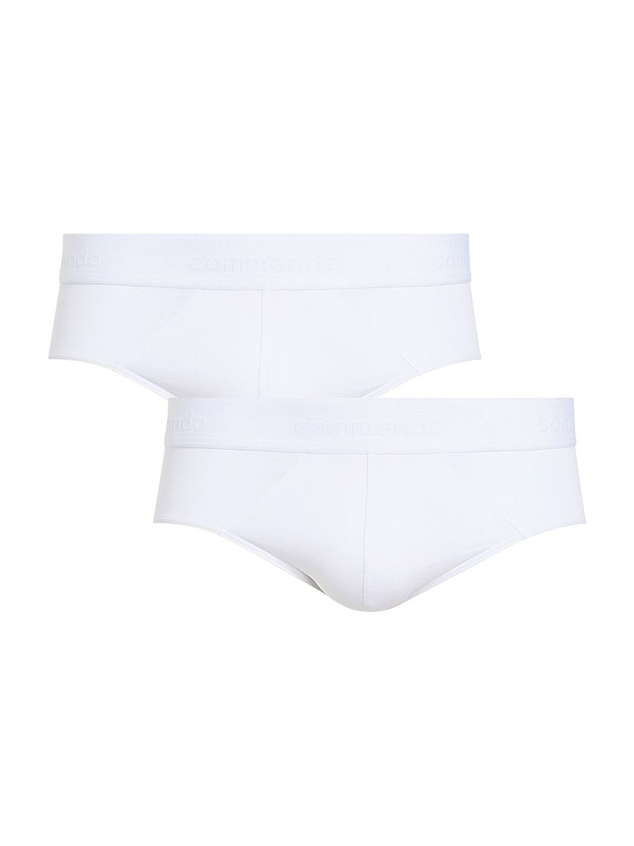 Men's Premier 2-Pack Stretch-Cotton Brief Set - White - Size Small