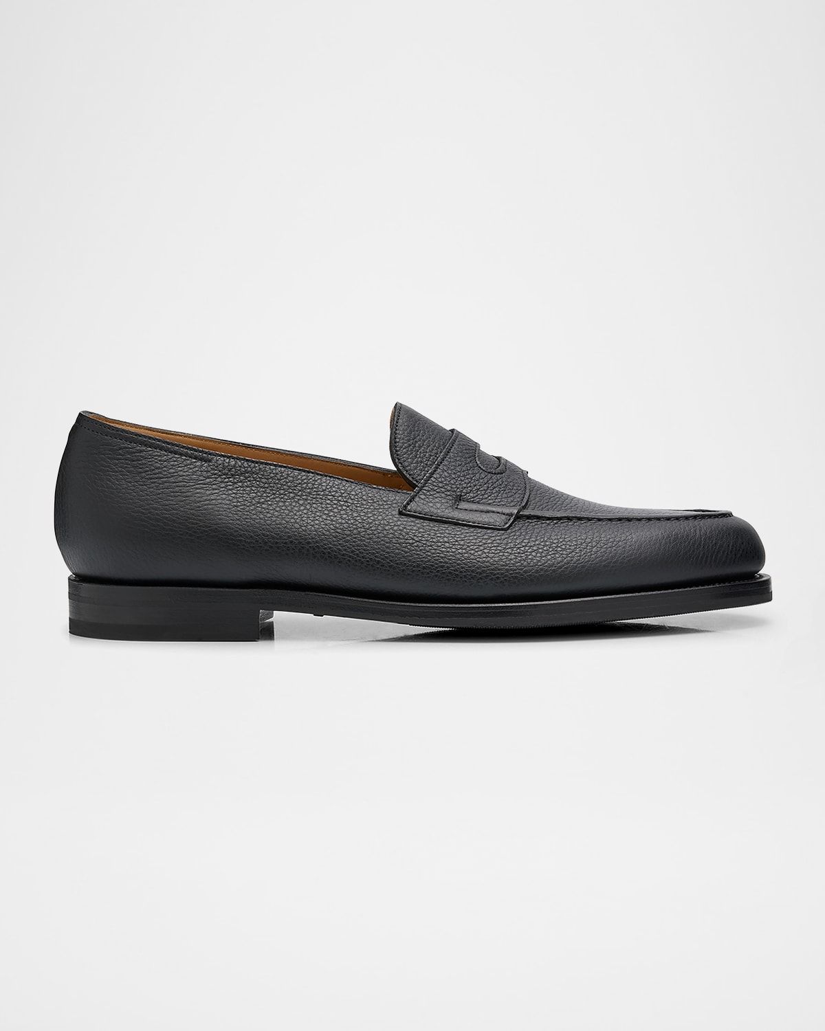 Men & apos;s Lopez Soft Grained Leather Penny Loafers