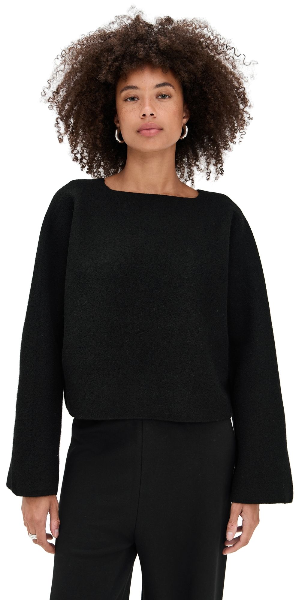 A. EMERY Greta Crop Knit Black XS