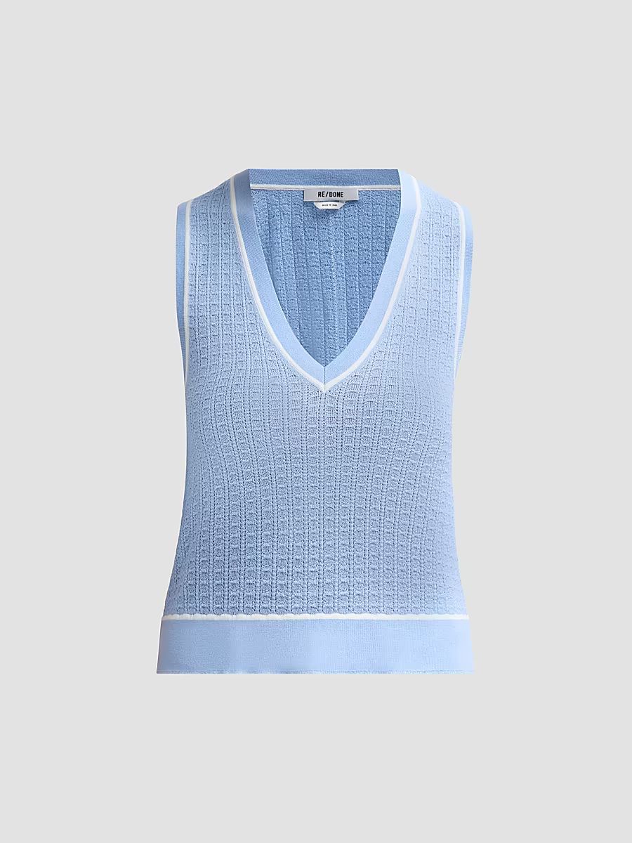 Women's Avery Sweater Vest - Seaside White - Size Large