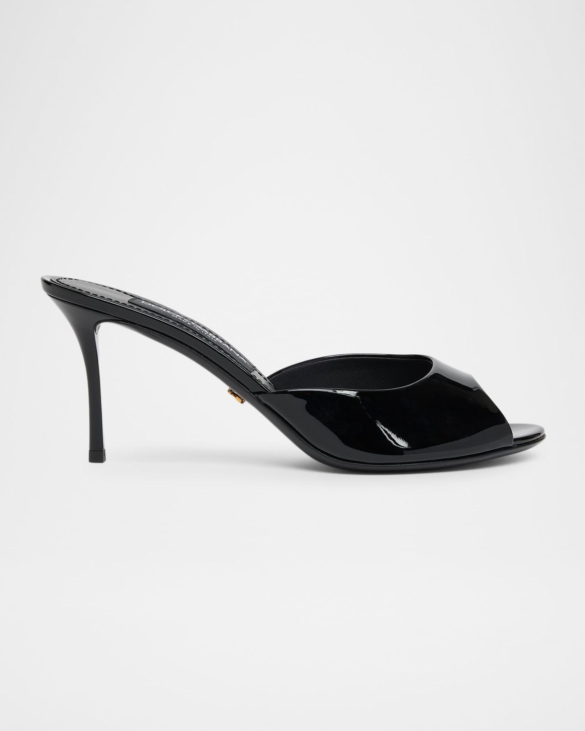 75mm Vernice Patent Leather Mule Sandals