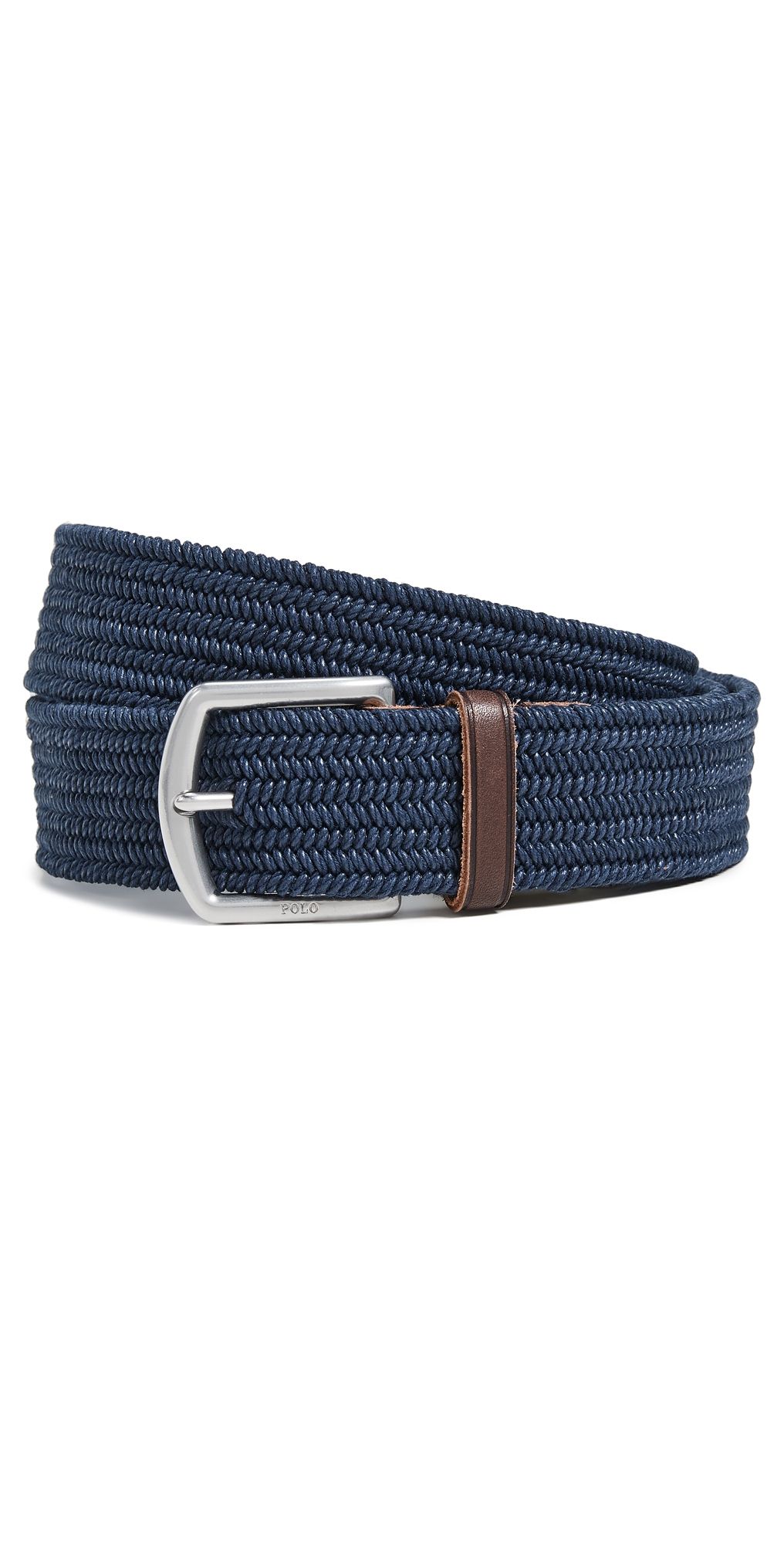 Polo Ralph Lauren 34mm Braided Stretch Belt Navy S