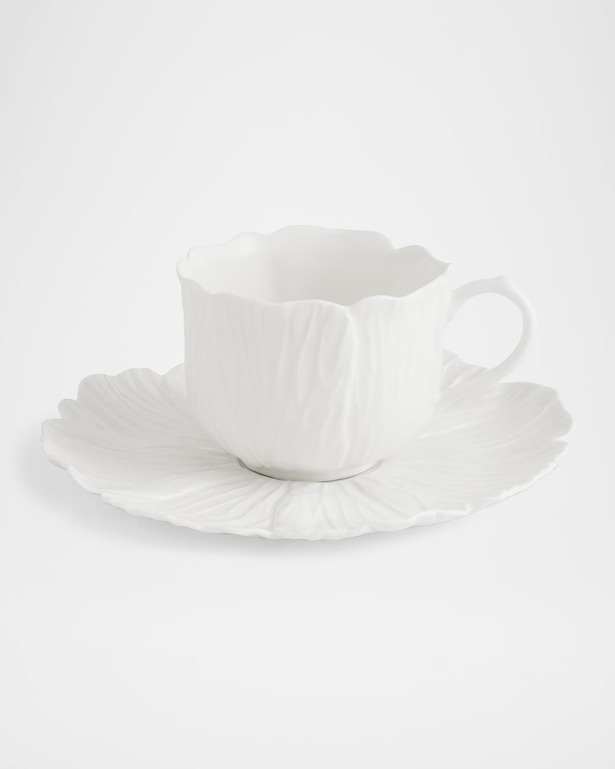 Gardenia 3 oz. Teacups and Saucers, Set of 2