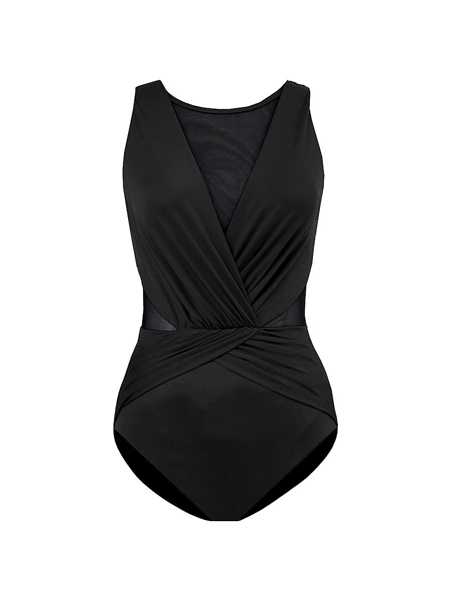 Women's Illusionists Palma One-Piece Swimsuit - Black - Size 16