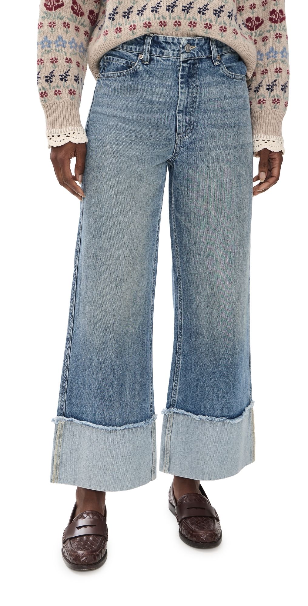 Sea Zayna Denim Straight Leg Jeans Blue 4