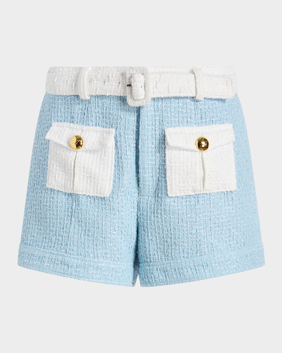 Nissy Belted Tweed Shorts