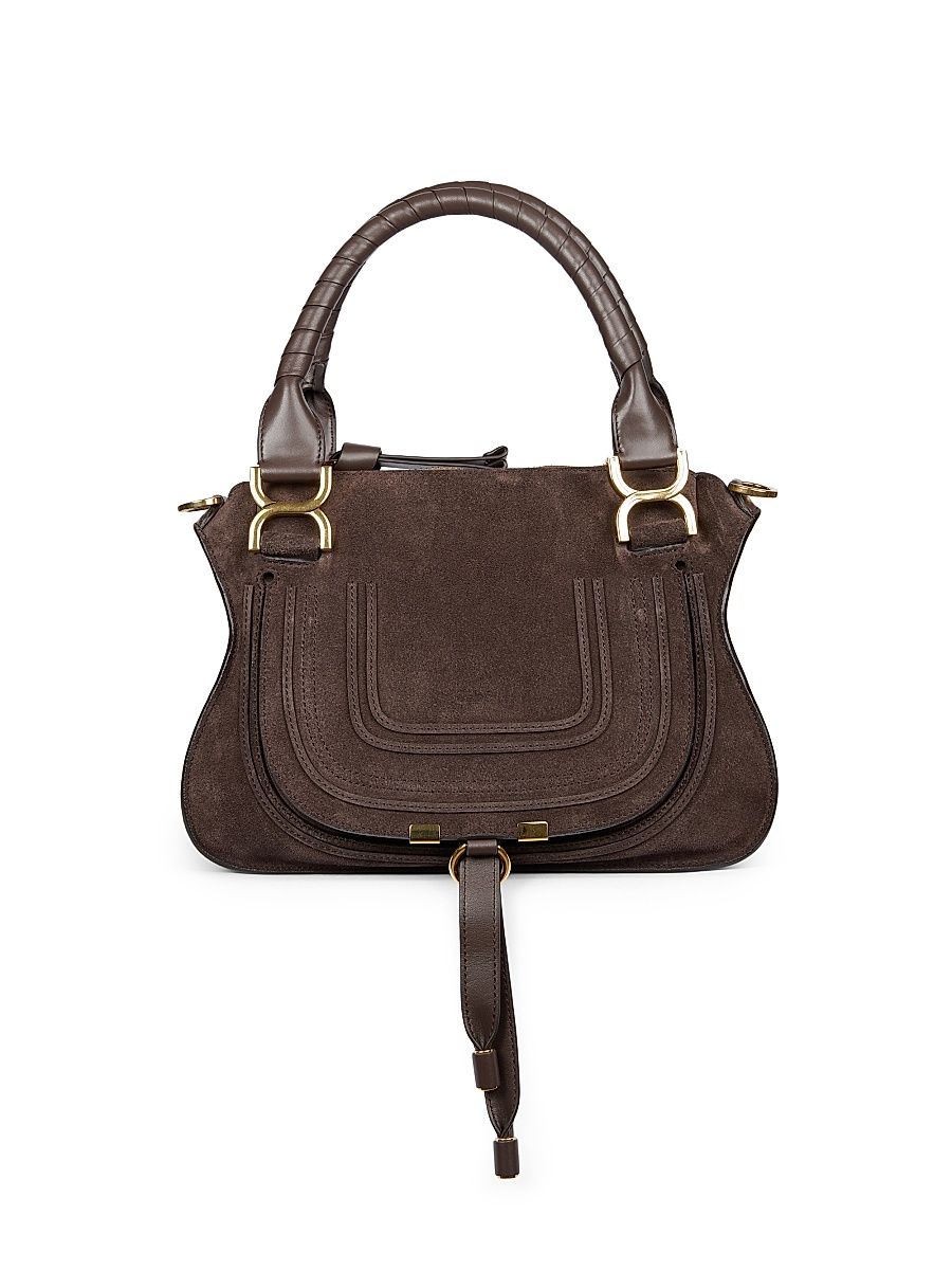 Women's Marcie Small Suede Top Handle Bag - Kohl Brown