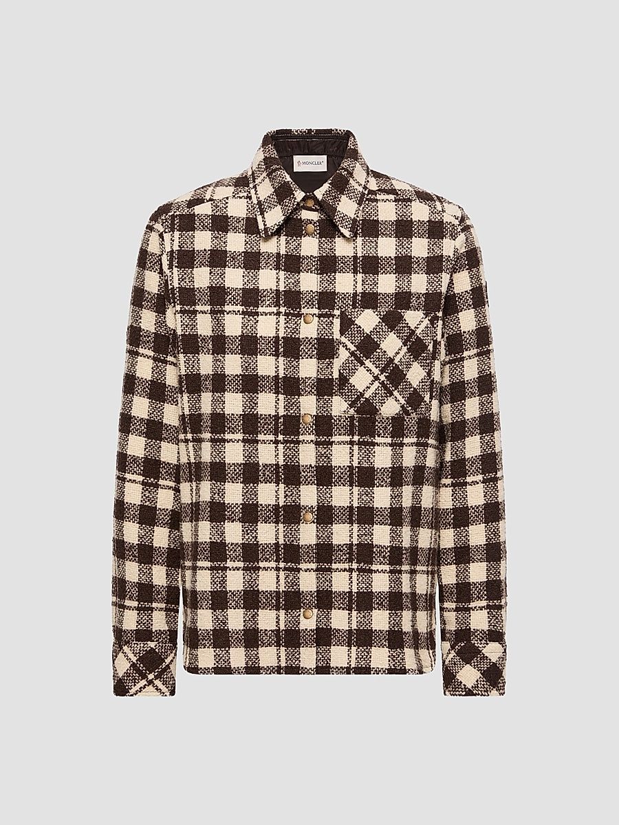 Women's Shirt in Wool - Brown Multi - Size 12