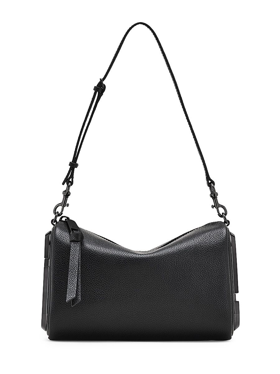 Women's The Snapshot Leather Shoulder Bag - Black