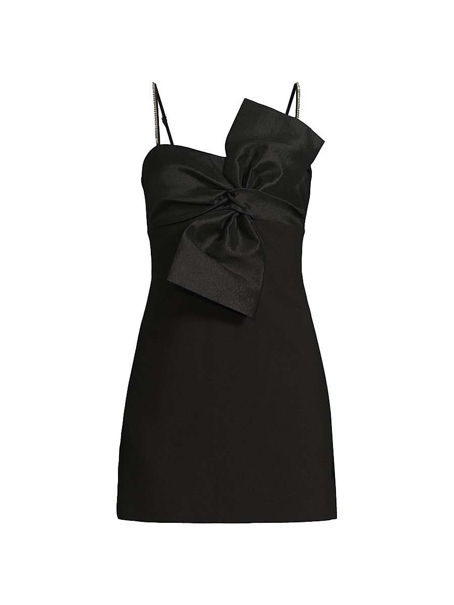 Women's Liora Bow Minidress - Black - Size 10