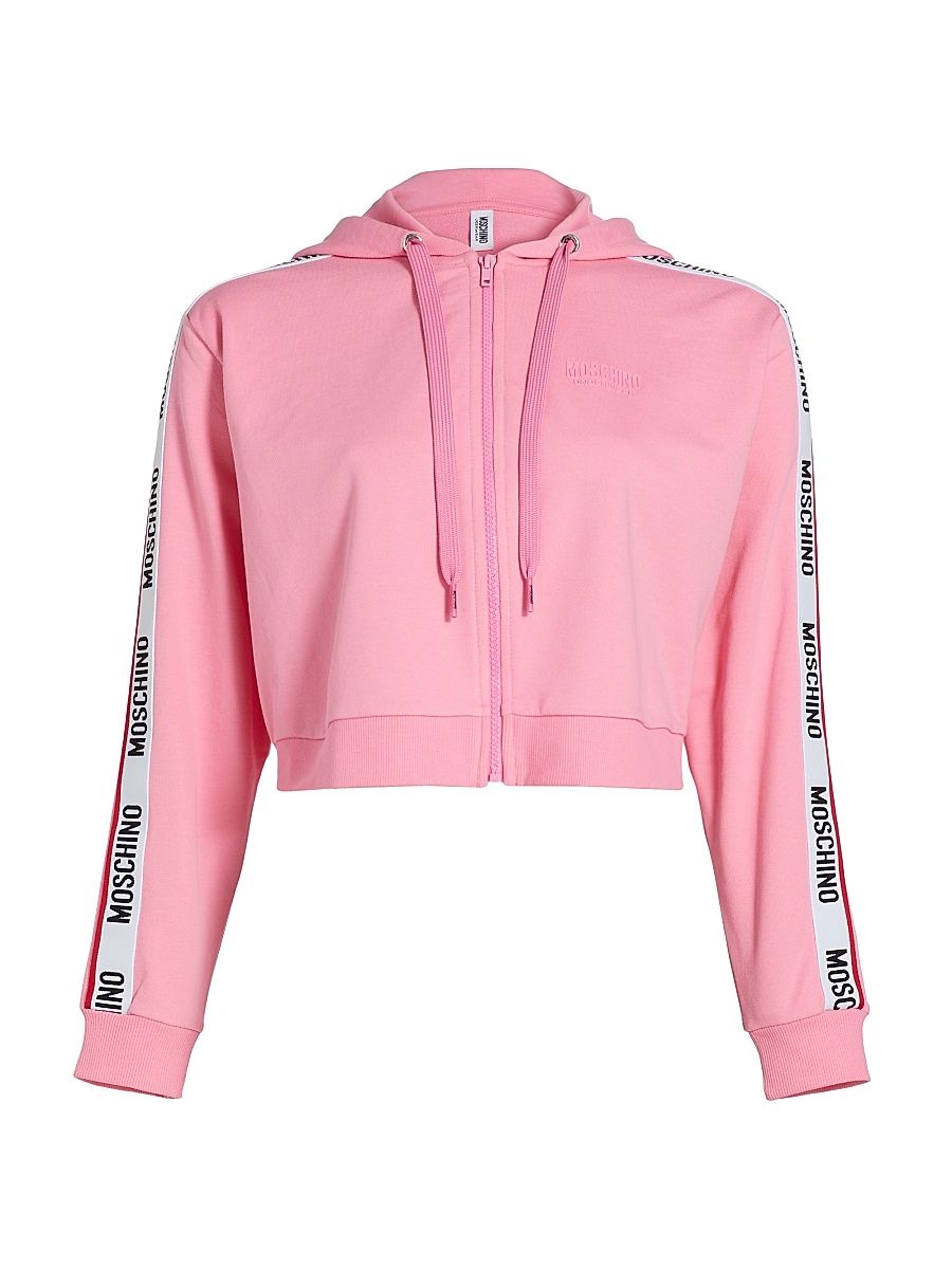 Women's Mos Under Donna-Velmar Zip-Front Hoodie - Pink - Size Large