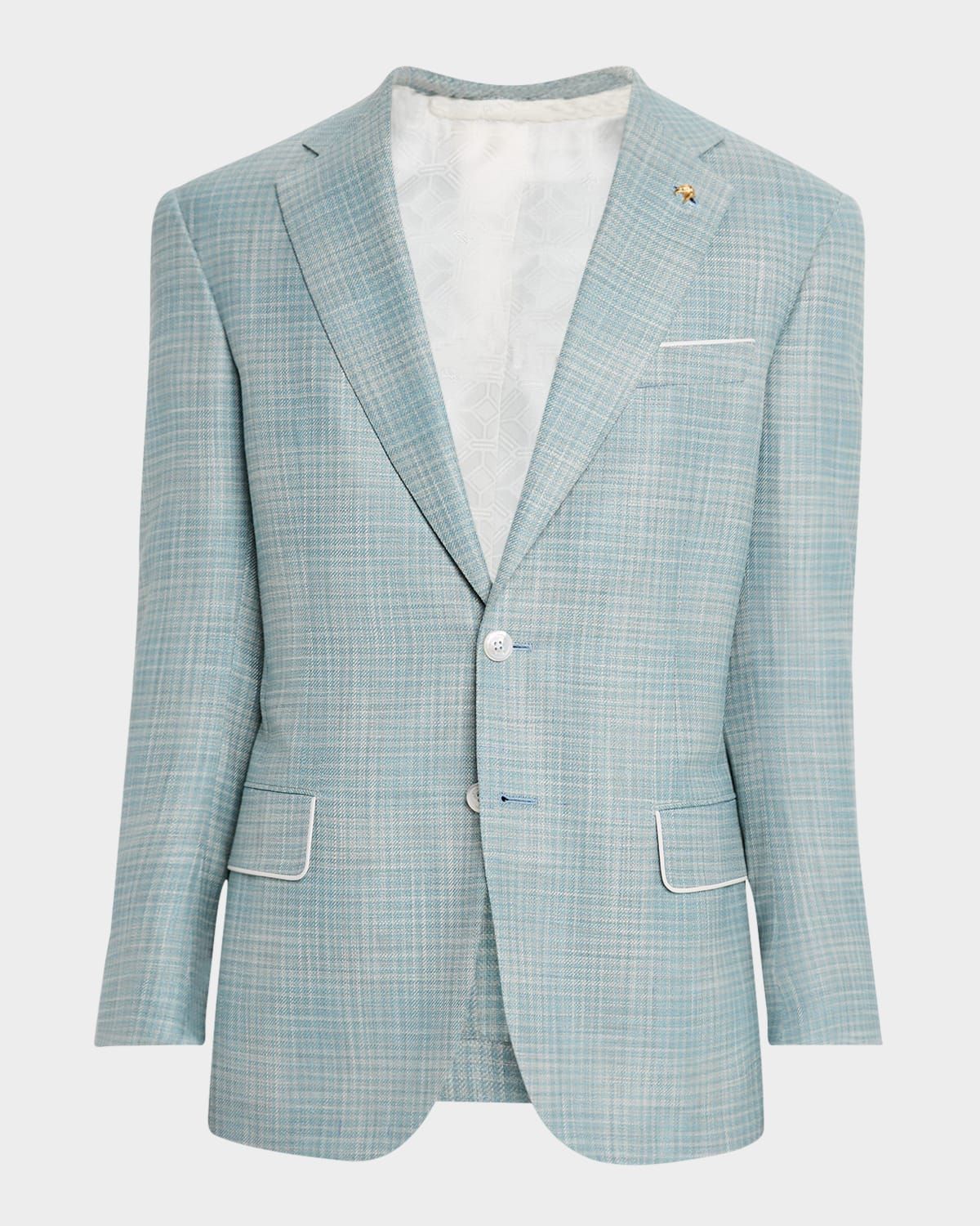 Men & apos;s Check Single-Breasted Sport Coat