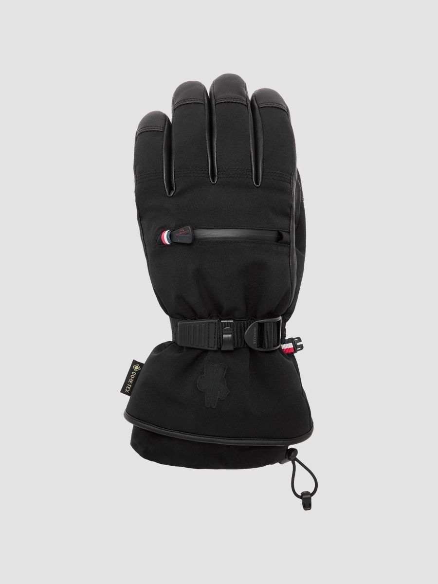 Moncler Grenoble Men's Nylon Gloves - Black - Size Small