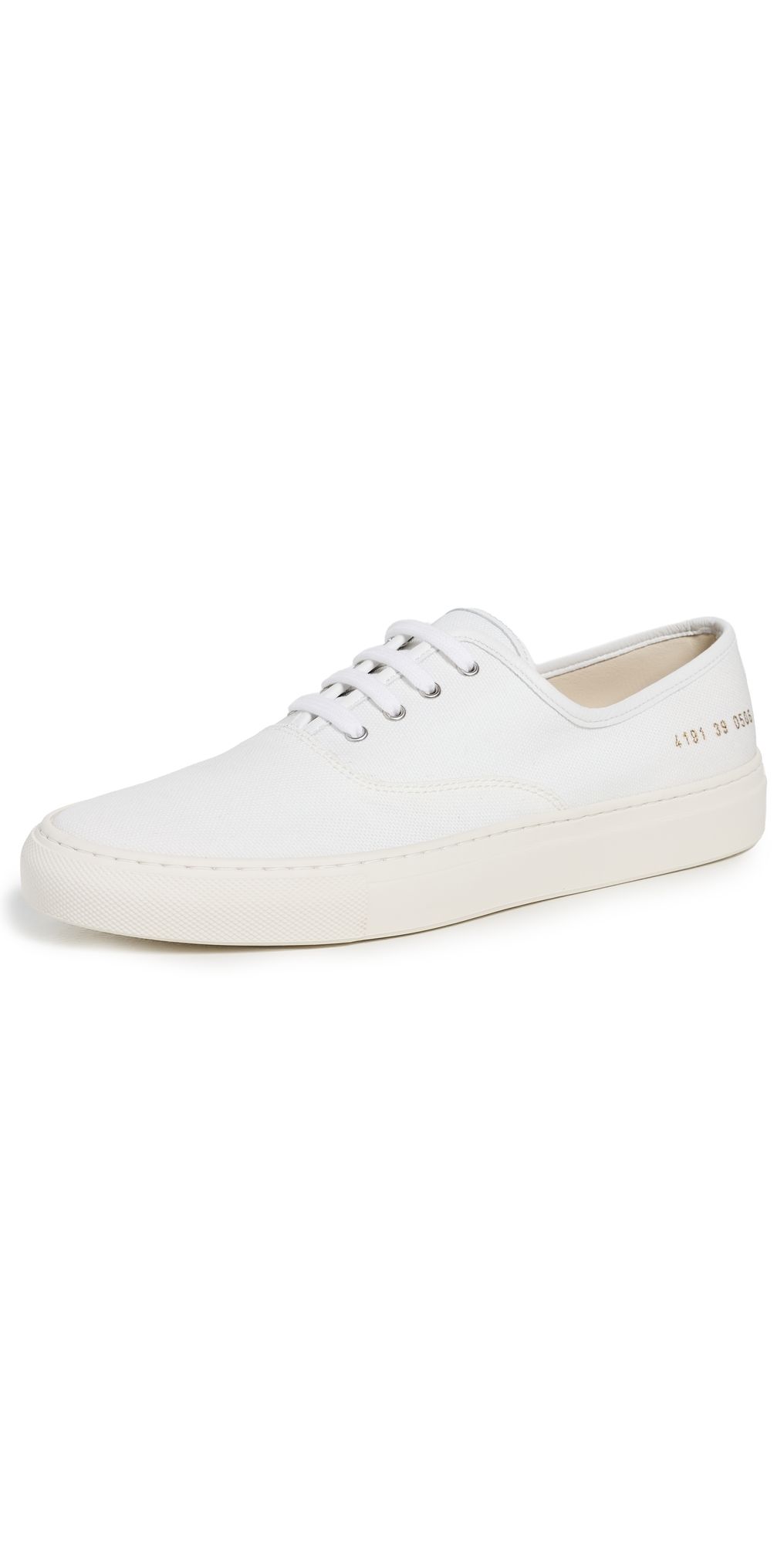 Common Projects Four Hole Slip On Sneakers White 38