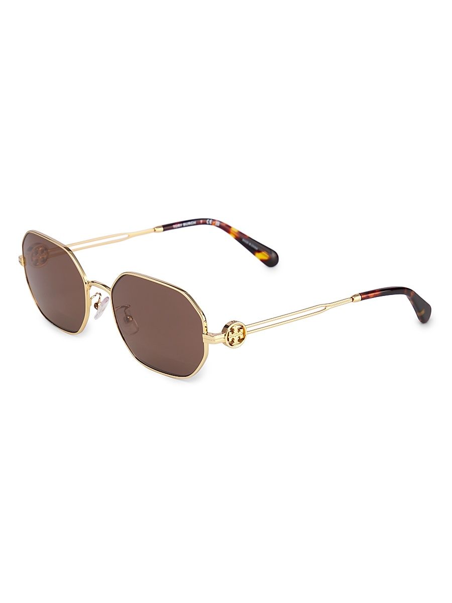 Women's 55MM Sunglasses - Brown Gold