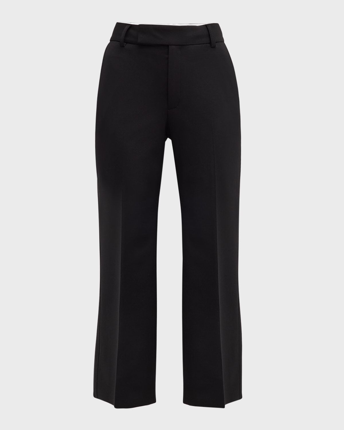 Marlene Tropical Wool Kick-Flare Pants