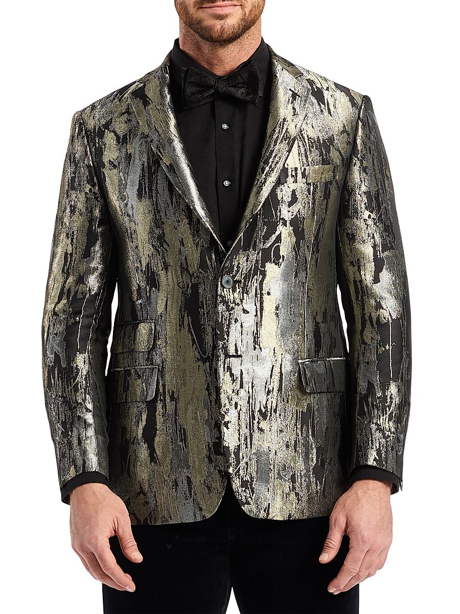 Men's Teagan Metallic Woven Sport Coat - Size 46