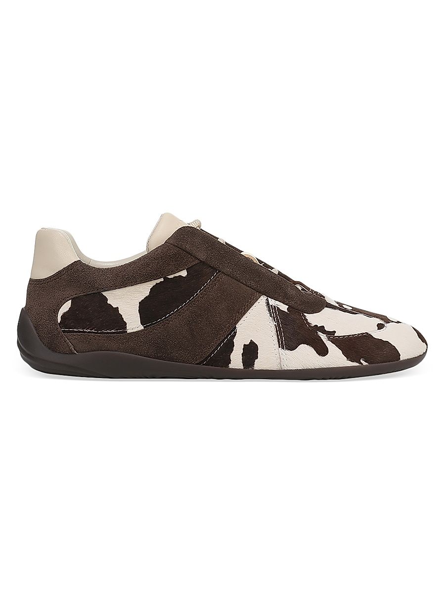 Women's Solaris Calf Hair Trainer Sneakers - Animal - Size 9