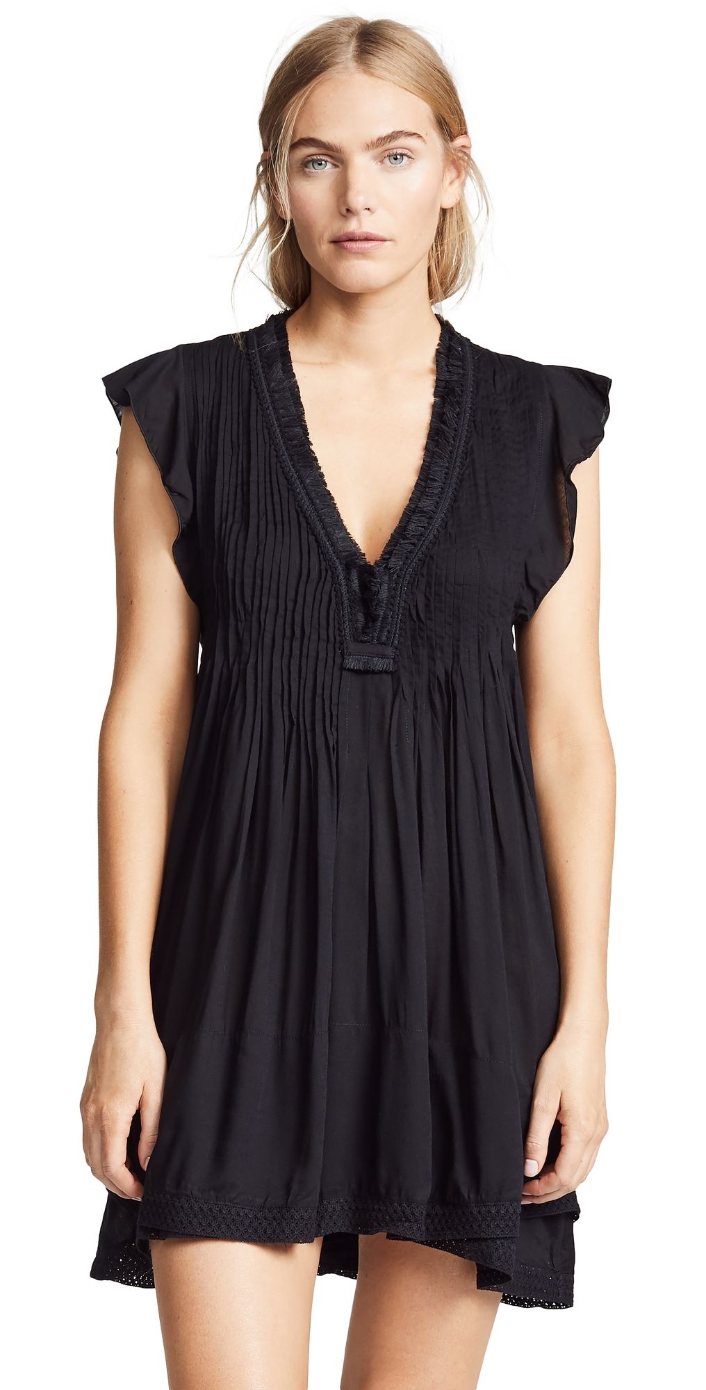 Poupette St Barth Sasha Mini Dress Black S