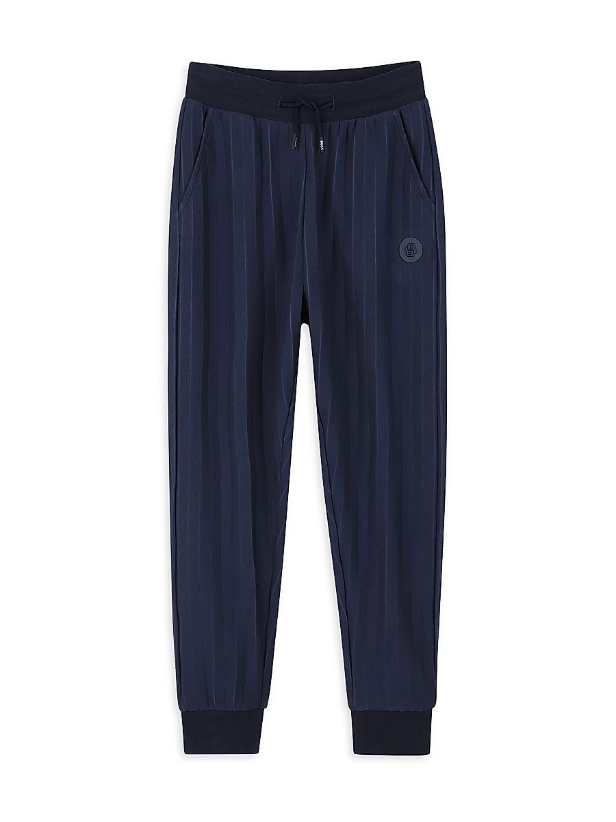 BOSS Boy's Little Boy's & Boy's Pinstripe Jogger Pants - Navy - Size 8