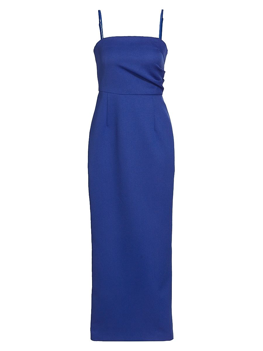 Women's Fiora Column Midi-Dress - Cobalt Blue - Size Large
