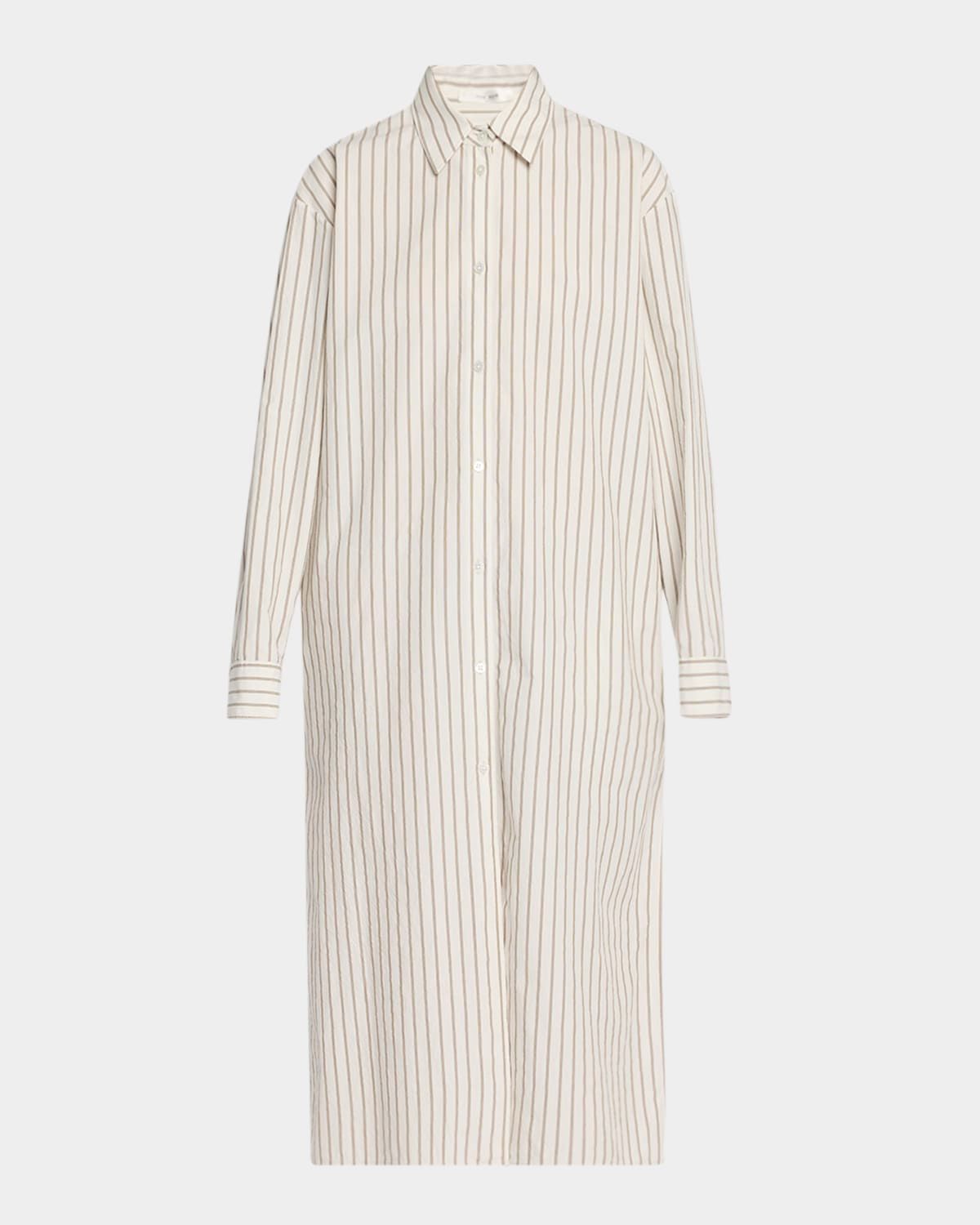 Chihiro Striped Midi Shirtdress