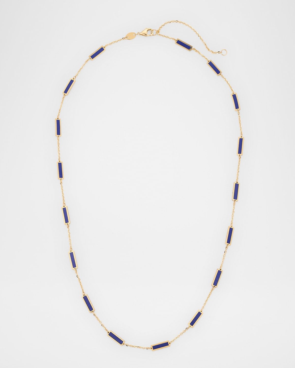14K Yellow Gold 17-Station Inlay Necklace