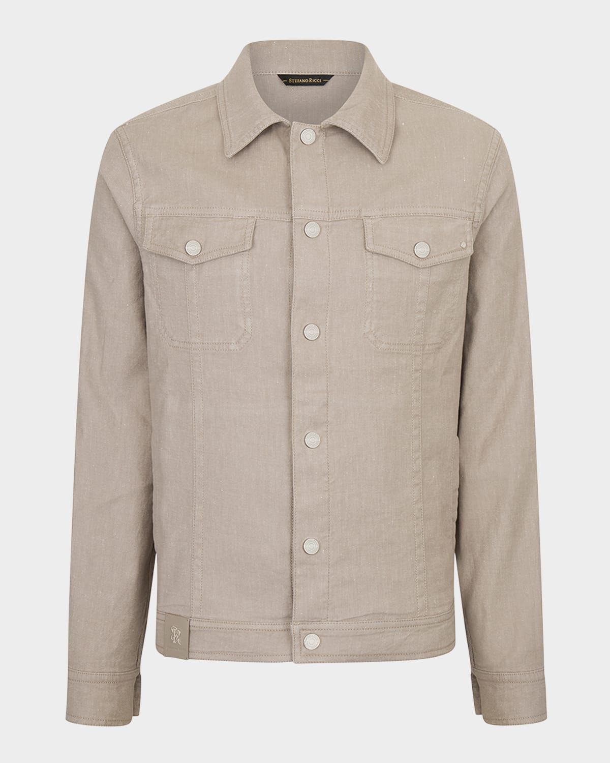 Men & apos;s Button-Front Trucker Jacket