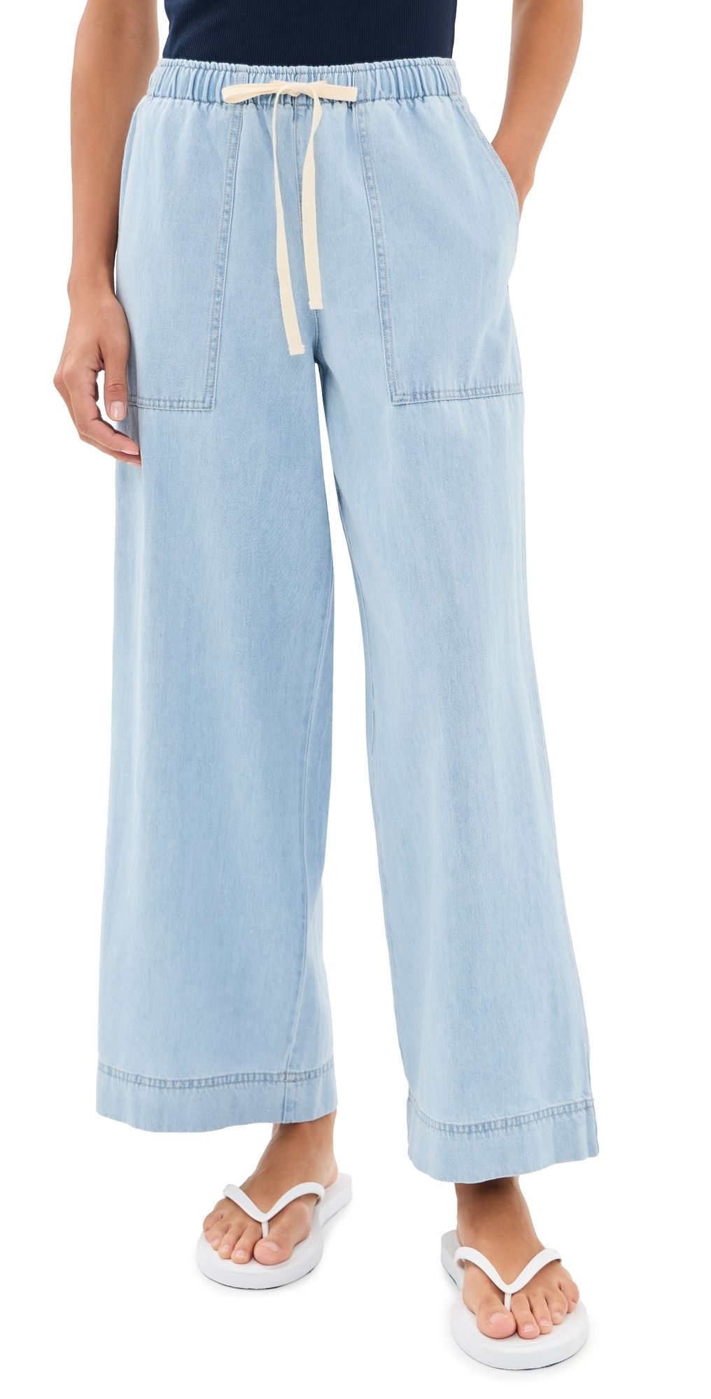 Z Supply Daycation Denim Pants Coastal Water L