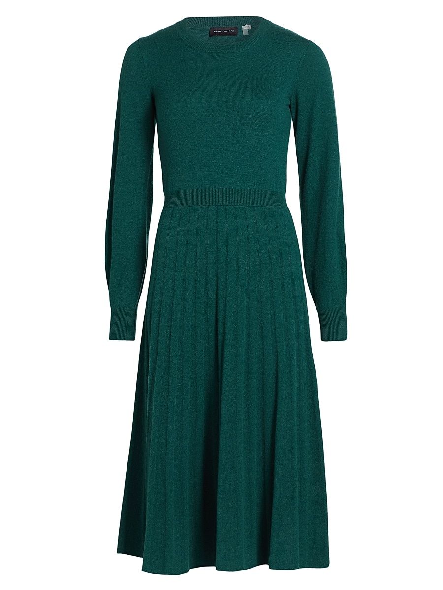 Women's The Aviva Cashmere Midi-Dress - Deep Forest - Size XL